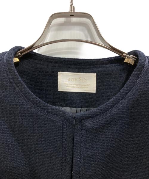 any Sis（エニィスィス）any SiS (エニィスィス) ミニライトボーダー ジャケット ネイビー サイズ:2の古着・服飾アイテム
