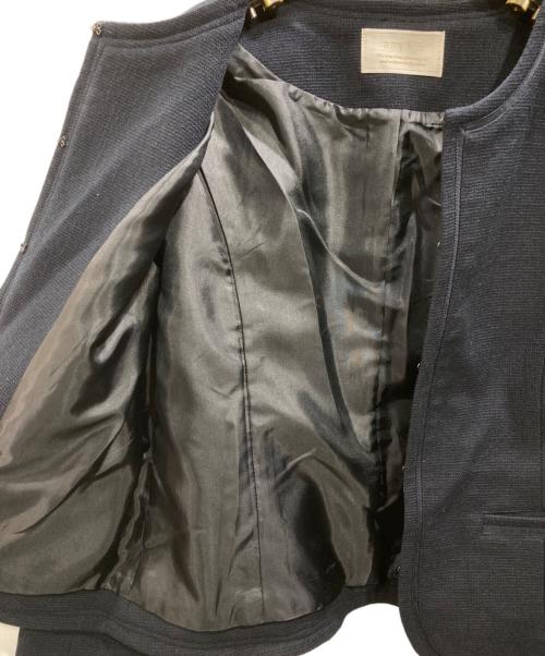 any Sis（エニィスィス）any SiS (エニィスィス) ミニライトボーダー ジャケット ネイビー サイズ:2の古着・服飾アイテム