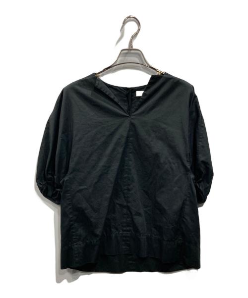 ebure（エブール）EBURE (エブール) 半袖ブラウス ブラック サイズ:38の古着・服飾アイテム