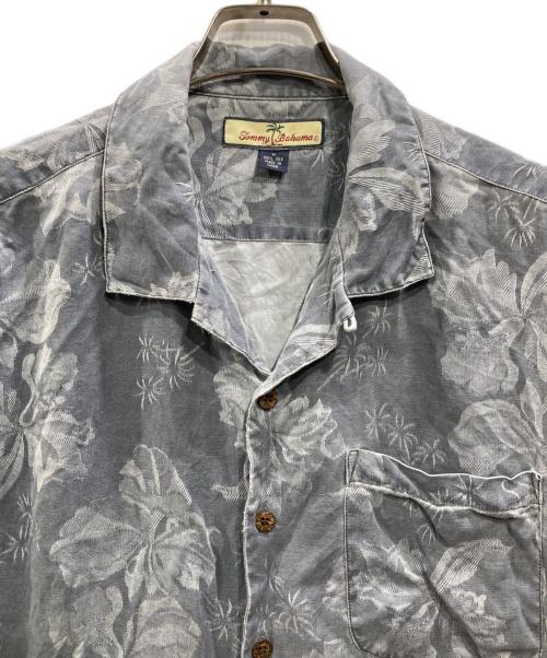 TOMMY BAHAMA（トミーバハマ）TOMMY BAHAMA (トミーバハマ) シルクアロハシャツ グレー サイズ:Ｍの古着・服飾アイテム