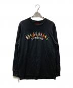 SUPREMEシュプリーム）の古着「Flags L/S Top」｜ブラック
