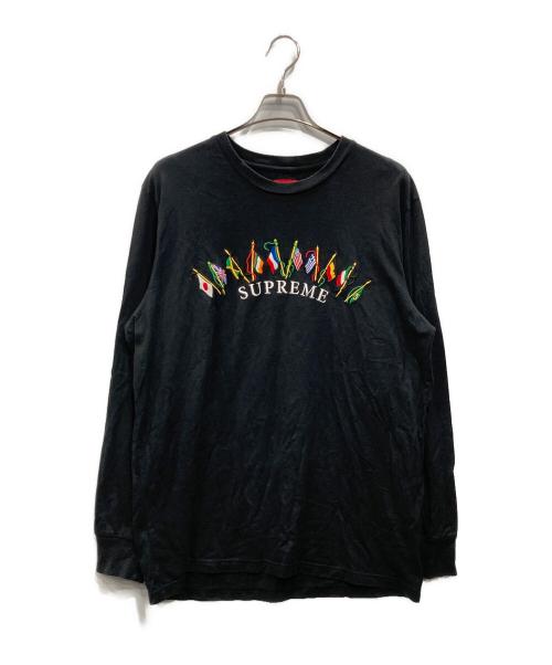 SUPREME（シュプリーム）SUPREME (シュプリーム) Flags L/S Top ブラック サイズ:Lの古着・服飾アイテム