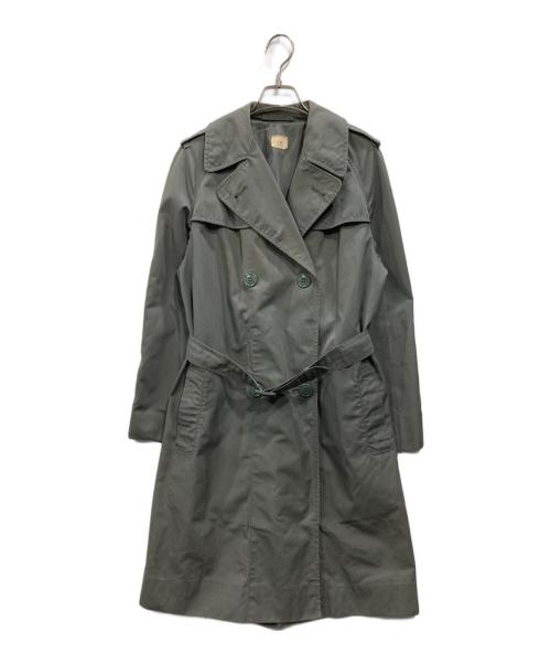 US ARMY（ユーエスアーミー）US ARMY (ユーエスアーミー) レイントレンチコート グリーン サイズ:12の古着・服飾アイテム