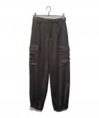 green label relaxingグリーンレーベルリラクシング）の古着「サテンカーゴパンツ」｜ブラウン