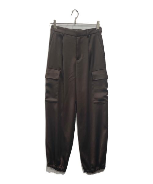 green label relaxing（グリーンレーベルリラクシング）green label relaxing (グリーンレーベルリラクシング) サテンカーゴパンツ ブラウン サイズ:M 未使用品の古着・服飾アイテム