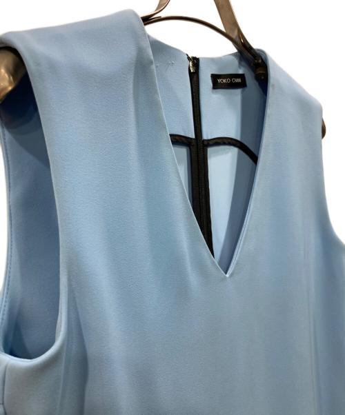 YOKO CHAN（ヨーコチャン）YOKO CHAN (ヨーコチャン) ノースリーブワンピース ブルー サイズ:Sの古着・服飾アイテム