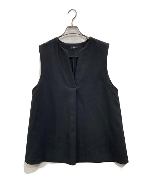 PLST（プラステ）PLST (プラステ) フロントタックベストパンツセットアップ ブラック サイズ:Mの古着・服飾アイテム