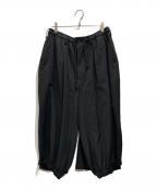 YOHJI YAMAMOTOヨウジヤマモト）の古着「ウールギャバカラスパンツ」｜ブラック