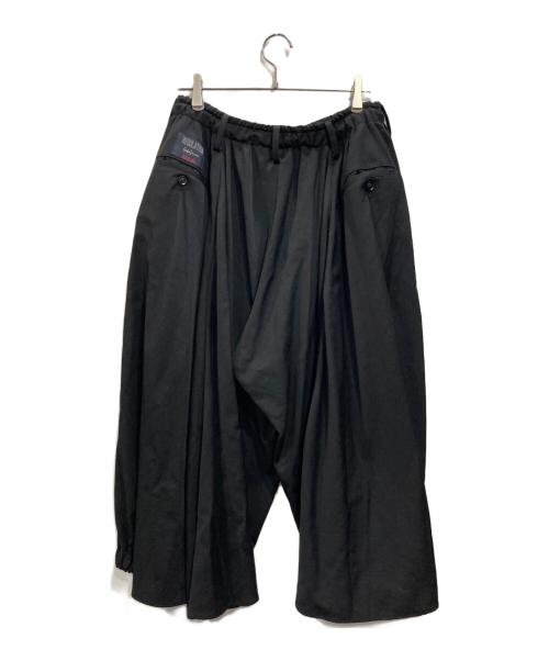 YOHJI YAMAMOTO（ヨウジヤマモト）YOHJI YAMAMOTO (ヨウジヤマモト) ウールギャバカラスパンツ ブラック サイズ:2の古着・服飾アイテム