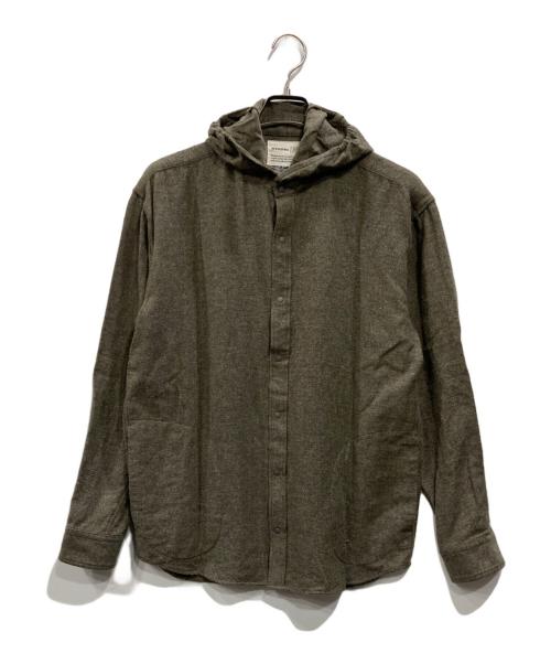 STATIC（スタティック）STATIC (スタティック) RE:WOOL HOOD SHIRTS カーキ サイズ:M/Lの古着・服飾アイテム