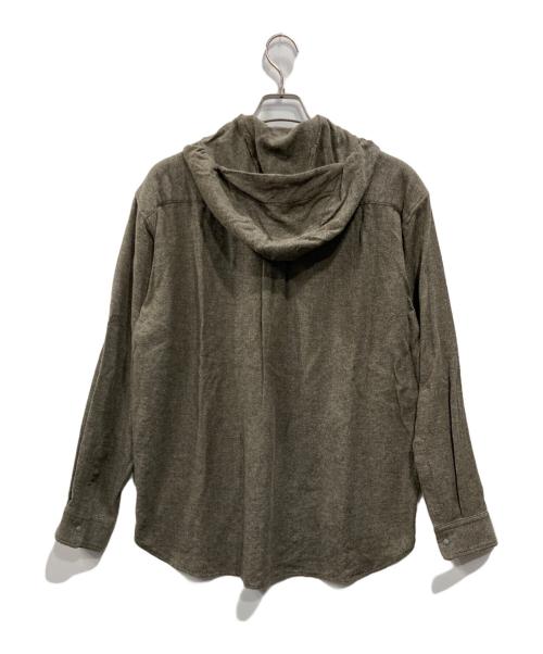 STATIC（スタティック）STATIC (スタティック) RE:WOOL HOOD SHIRTS カーキ サイズ:M/Lの古着・服飾アイテム
