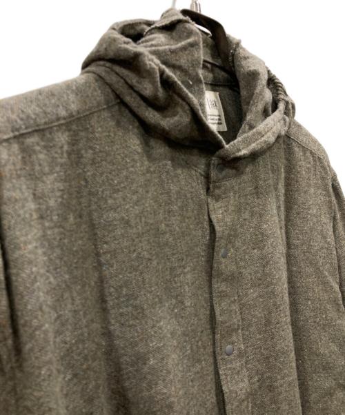 STATIC（スタティック）STATIC (スタティック) RE:WOOL HOOD SHIRTS カーキ サイズ:M/Lの古着・服飾アイテム