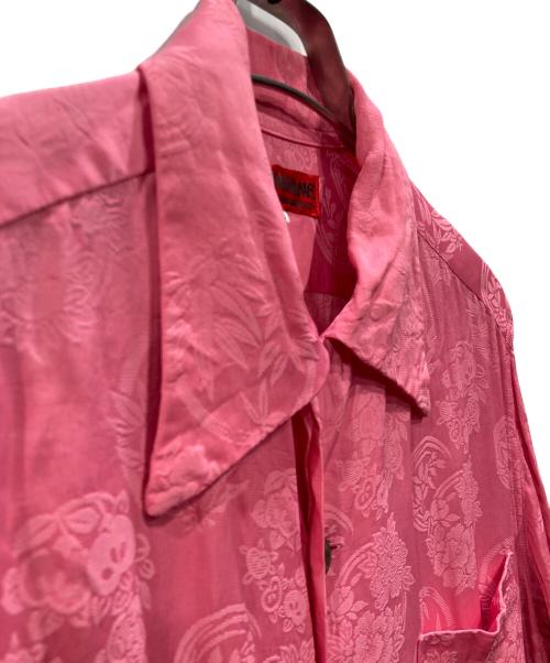 YAMANE（ヤマネ）YAMANE (ヤマネ) オープンカラーシャツ ピンク サイズ:Lの古着・服飾アイテム