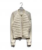 MONCLERモンクレール）の古着「スウェット切替ダウンブルゾン」｜アイボリー