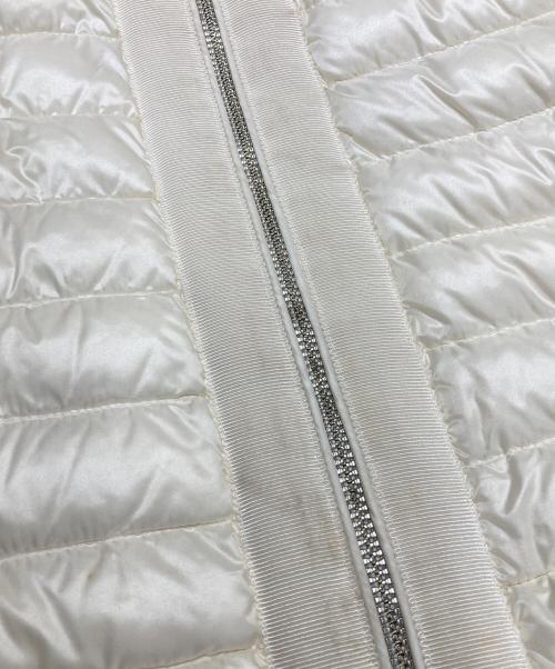 MONCLER（モンクレール）MONCLER (モンクレール) スウェット切替ダウンブルゾン アイボリー サイズ:XSの古着・服飾アイテム