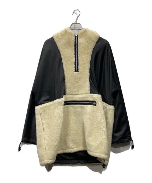 ATHA（アタ）ATHA (アタ) PULLOVER BOA ANORAK PARKA グレー×ベージュ サイズ:Fの古着・服飾アイテム