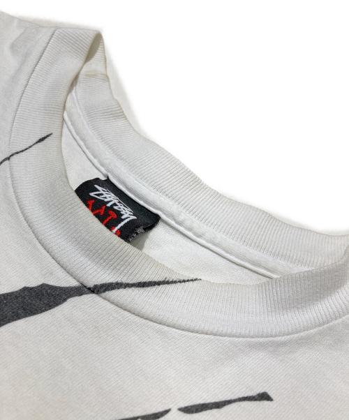 stussy（ステューシー）stussy (ステューシー) プリントTシャツ ホワイト サイズ:XLの古着・服飾アイテム