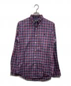 RALPH LAURENラルフローレン）の古着「チェックシャツ」｜レッド×ネイビー