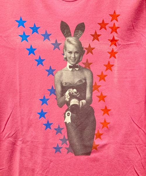 Hysteric Glamour（ヒステリックグラマー）Hysteric Glamour (ヒステリックグラマー) PLAY BOY (プレイボーイ) ガールフォトTシャツ ピンク サイズ:Ｓの古着・服飾アイテム