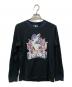 HG（エイチジー）の古着「ガールプリントロングスリーブカットソー」｜ブラック