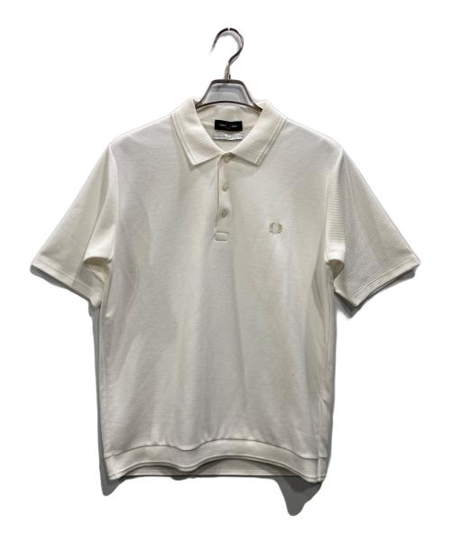 FRED PERRY（フレッドペリー）FRED PERRY (フレッドペリー) EDIFICE (エディフィス) SOLOTEX カルゼポロシャツ ホワイト サイズ:Lの古着・服飾アイテム