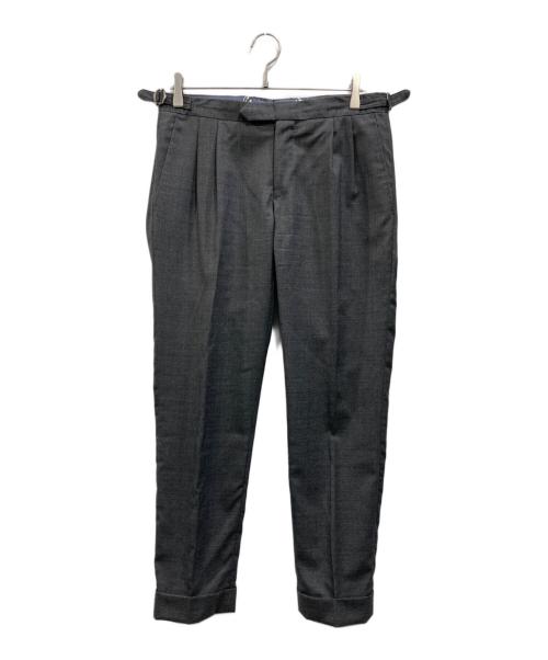 GERMANO（ジェルマーノ）GERMANO (ジェルマーノ) サイドアジャスタースラックス グレー サイズ:46の古着・服飾アイテム