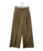 JOURNAL STANDARD relumeジャーナルスタンダード レリューム）の古着「クリアツイルワイドトラウザース」｜ブラウン