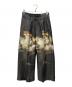 TAAKK（ターク）の古着「フラワーワイドトラウザーズ」｜ブラック
