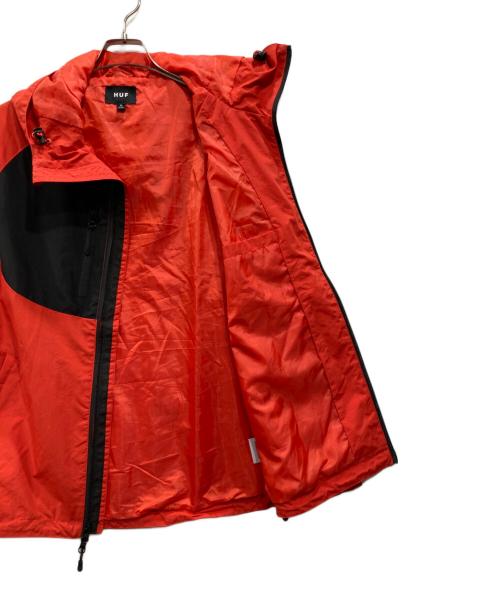 HUF（ハフ）HUF (ハフ) ジップジャケット レッド サイズ:Ｍの古着・服飾アイテム
