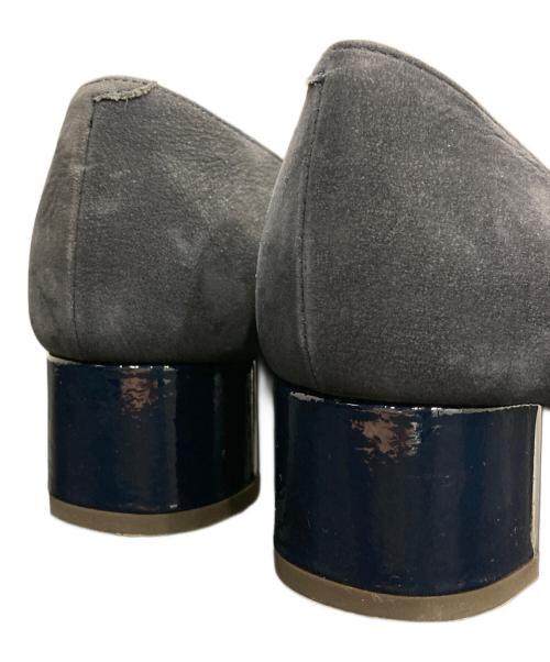 卑弥呼（ヒミコ）卑弥呼 (ヒミコ) スクエアトゥメタルプレートヒールパンプス ネイビー サイズ:23.5㎝の古着・服飾アイテム