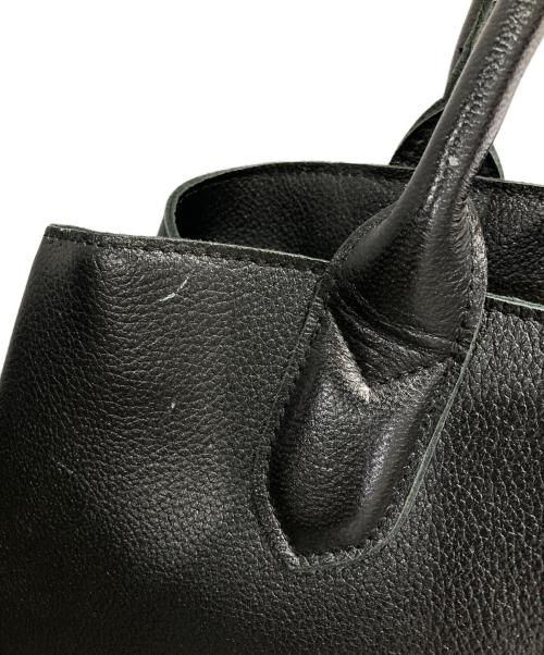 Perche（ペルケ）Perche (ペルケ) ゴートレザートートバッグ ブラックの古着・服飾アイテム