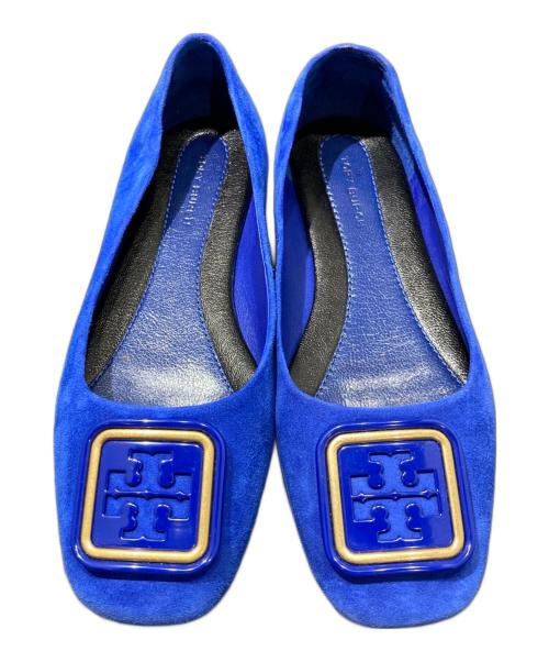 TORY BURCH（トリーバーチ）TORY BURCH (トリーバーチ) GEORGIA フラットパンプス ブルー サイズ:23.5㎝の古着・服飾アイテム