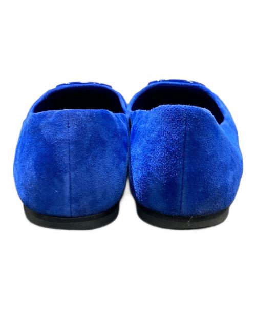 TORY BURCH（トリーバーチ）TORY BURCH (トリーバーチ) GEORGIA フラットパンプス ブルー サイズ:23.5㎝の古着・服飾アイテム