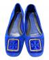 TORY BURCH (トリーバーチ) GEORGIA フラットパンプス ブルー サイズ:23.5㎝：4500円
