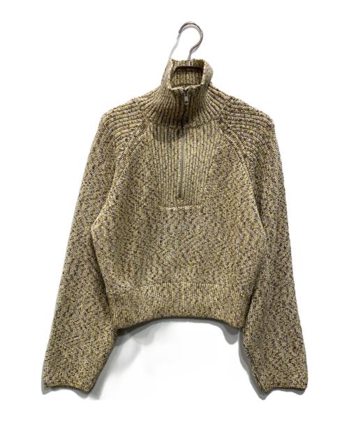 Sea Room lynn（シールームリン）Sea Room lynn (シールームリン) ネップミックスラグランZIPプルオーバー イエロー サイズ:Freeの古着・服飾アイテム