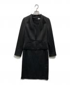 BARNEYS NEWYORKバーニーズ・ニューヨーク）の古着「ワンピース・ジャケットセット」｜ブラック