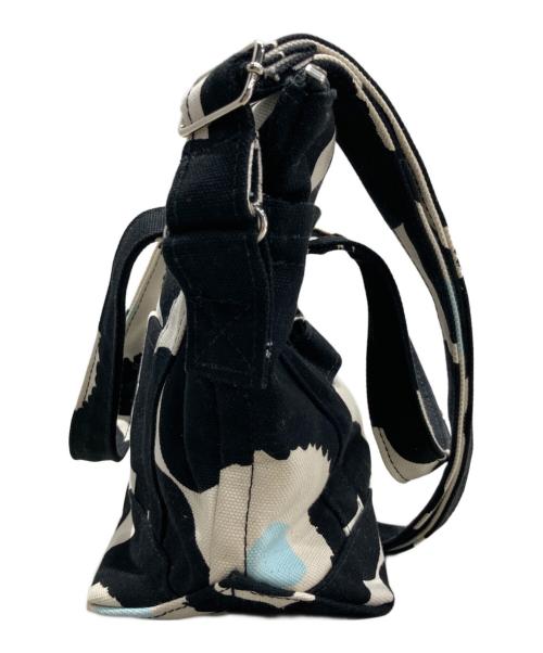 marimekko（マリメッコ）marimekko (マリメッコ) 2WAYショルダーバッグ ブラック×ホワイトの古着・服飾アイテム