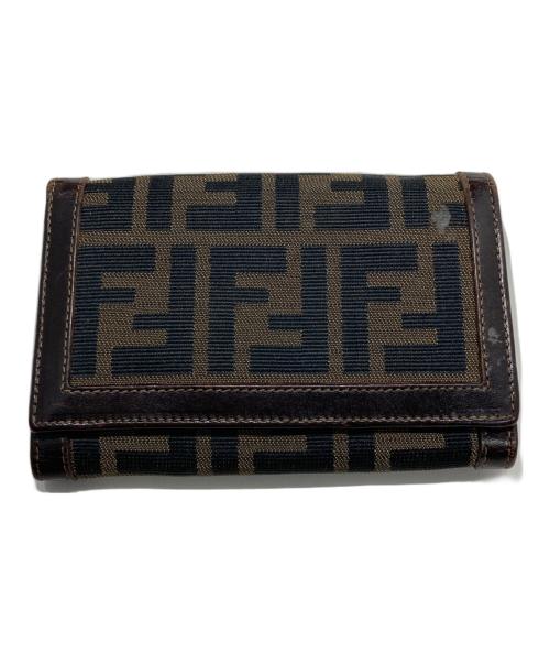 FENDI（フェンディ）FENDI (フェンディ) 2つ折り財布 ブラウンの古着・服飾アイテム