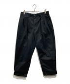 BEAMS PLUSビームスプラス）の古着「2 Pleats Twill チノパン」｜ブラック