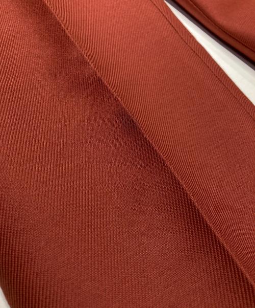 DRAWER（ドゥロワー）Drawer (ドゥロワー) ウールレーヨンプレスパンツ ブラウン サイズ:36の古着・服飾アイテム