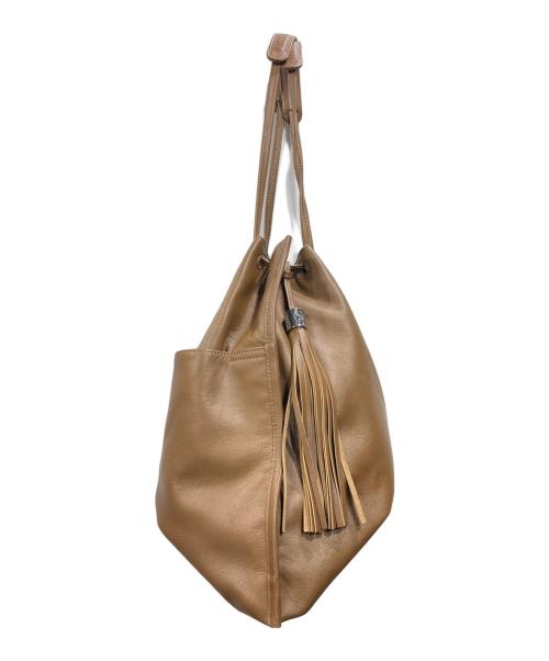 ear PAPILLONNER（イアパピヨネ）ear PAPILLONNER (イアパピヨネ) ロングタッセル巾着トートバッグの古着・服飾アイテム