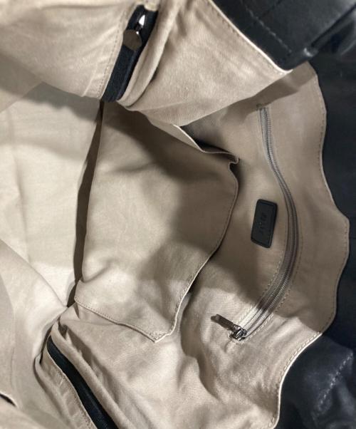 ear PAPILLONNER（イアパピヨネ）ear PAPILLONNER (イアパピヨネ) 2WAYレザーリュック ブラックの古着・服飾アイテム