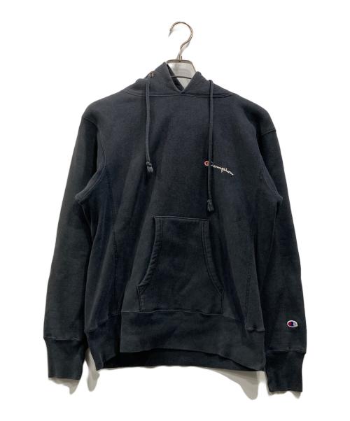 Champion REVERSE WEAVE（チャンピオン リバース ウィーブ）Champion REVERSE WEAVE (チャンピオン リバース ウィーブ) プルオーバーパーカー ブラック サイズ:Lの古着・服飾アイテム