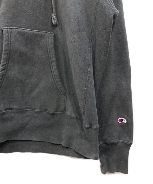 Champion REVERSE WEAVE（チャンピオン リバース ウィーブ）Champion REVERSE WEAVE (チャンピオン リバース ウィーブ) プルオーバーパーカー ブラック サイズ:Lの古着・服飾アイテム