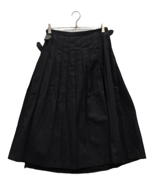 O'NEIL OF DUBLIN（オニールオブダブリン）O'NEIL OF DUBLIN (オニールオブダブリン) ラップスカート ブラック サイズ:Ｓの古着・服飾アイテム