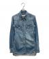REMI RELIEF（レミレリーフ）の古着「デニムウエスタンシャツ」｜インディゴ