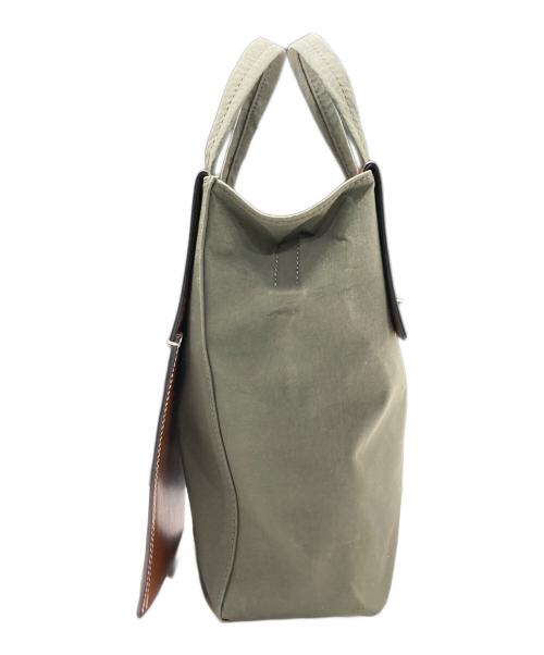 Acne studios（アクネ ストゥディオス）ACNE STUDIOS (アクネ ストゥディオス) Baker Out S 2WAYバッグ グリーン×ブラウンの古着・服飾アイテム