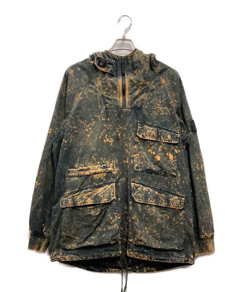 STONE ISLAND（ストーンアイランド）STONE ISLAND (ストーンアイランド) Cotton Ripstop Off Dye OVD Smock ブラック サイズ:Ｍの古着・服飾アイテム