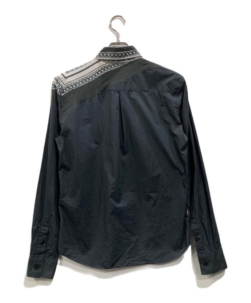 yoshio kubo（ヨシオクボ）yoshio kubo (ヨシオクボ) バンダナシャツ ブラック サイズ:2の古着・服飾アイテム