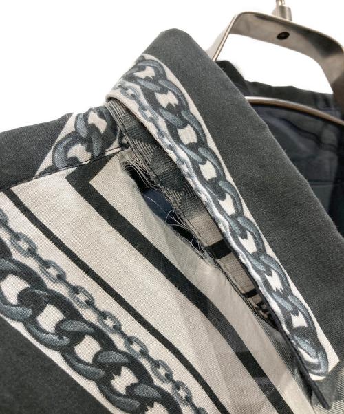 yoshio kubo（ヨシオクボ）yoshio kubo (ヨシオクボ) バンダナシャツ ブラック サイズ:2の古着・服飾アイテム